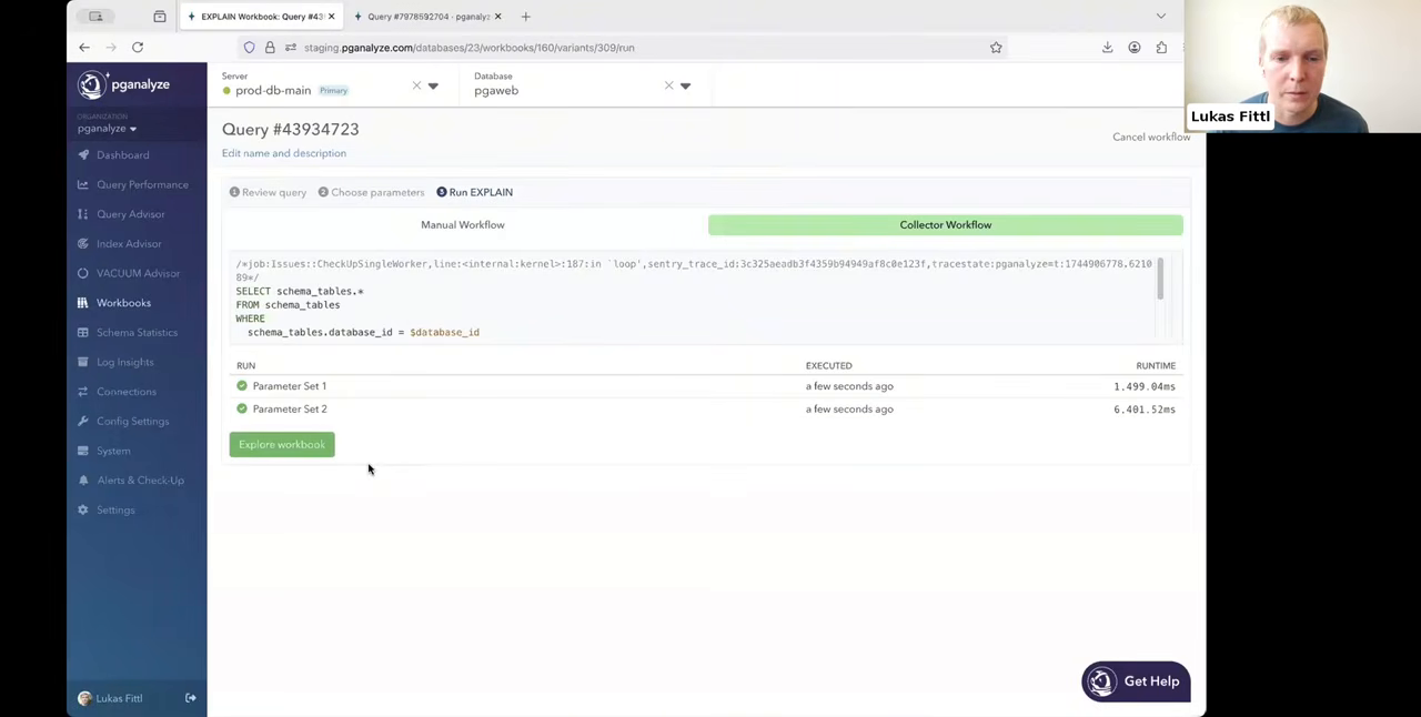 Real B2B SaaS Query Tuning Staging Environment
